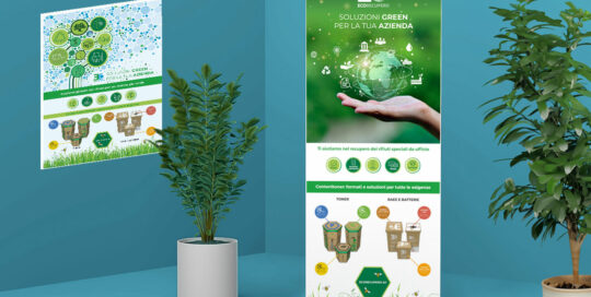 Rollup e poster Ecorecupero | D2C srl | Digital Agency Milano | Al tuo cliente, direttamente