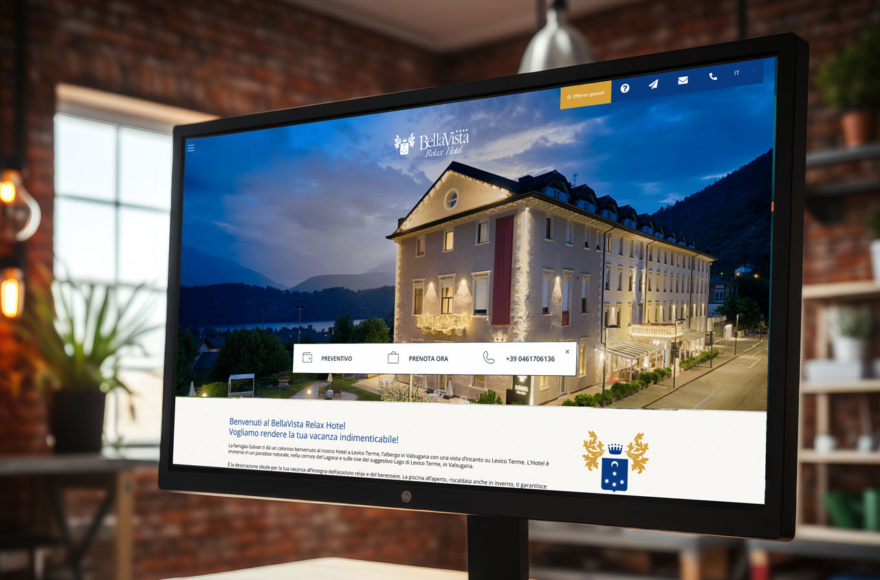 Sito BellaVista Relax Hotel | Design & Sviluppo Web | D2C srl Web Agency Milano | Al tuo cliente, direttamente